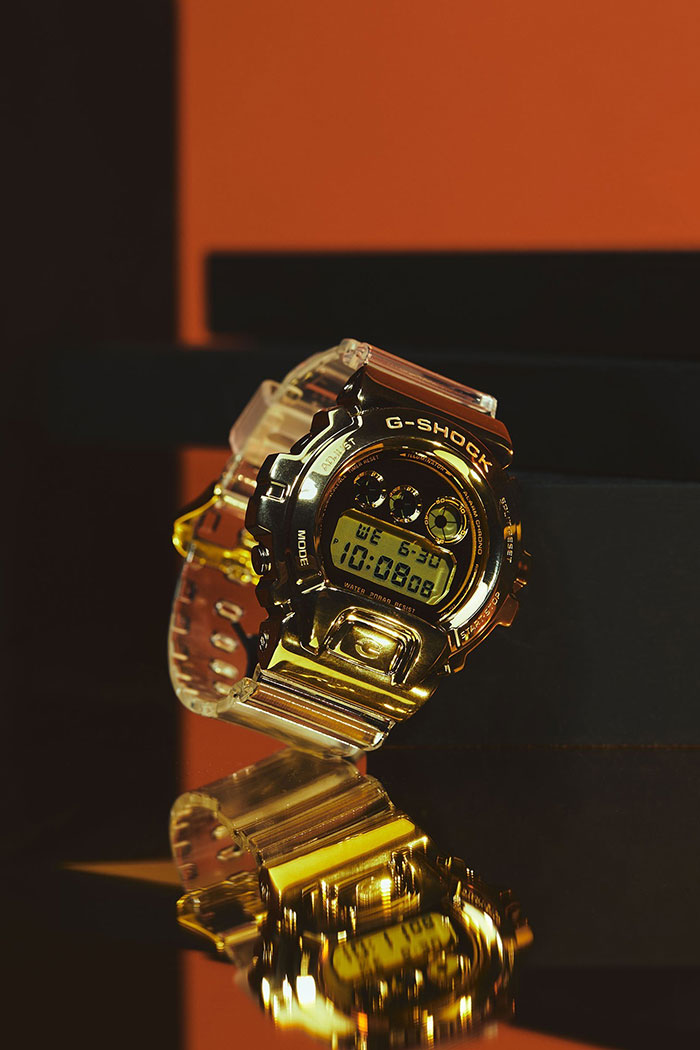 卡西欧G-SHOCK不锈钢表盘系列「Skeleton Gold」发布图片9