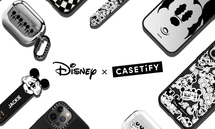 迪士尼Disney和CASETiFY合作黑白米奇系列手机周边曝光图片