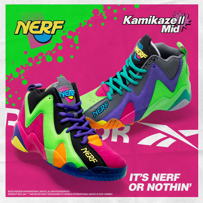 NERF和锐步Reebok全新联名款篮球鞋将于月底下旬发售图片2