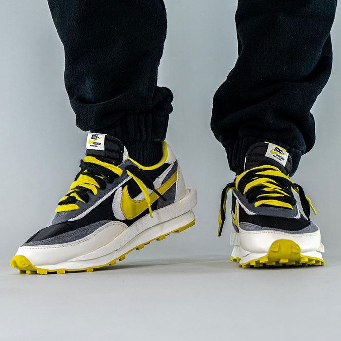 UNDERCOVER与sacai及Nike LDWaffle「Bright Citron」三方联名鞋款图赏图片6