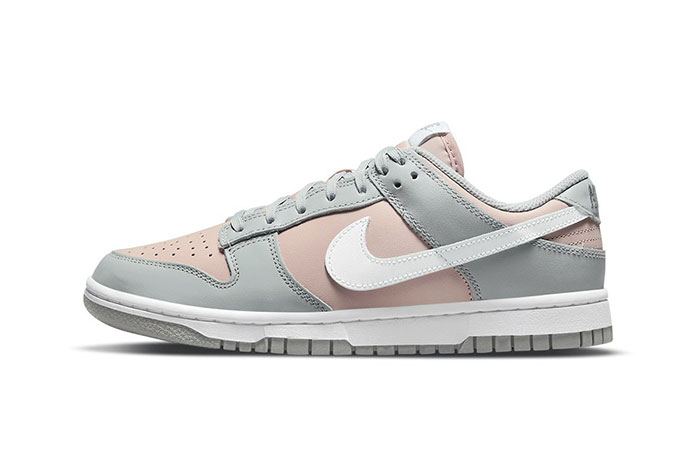 新款Nike Dunk Low「Gray/Pink」配色滑板鞋曝光图片