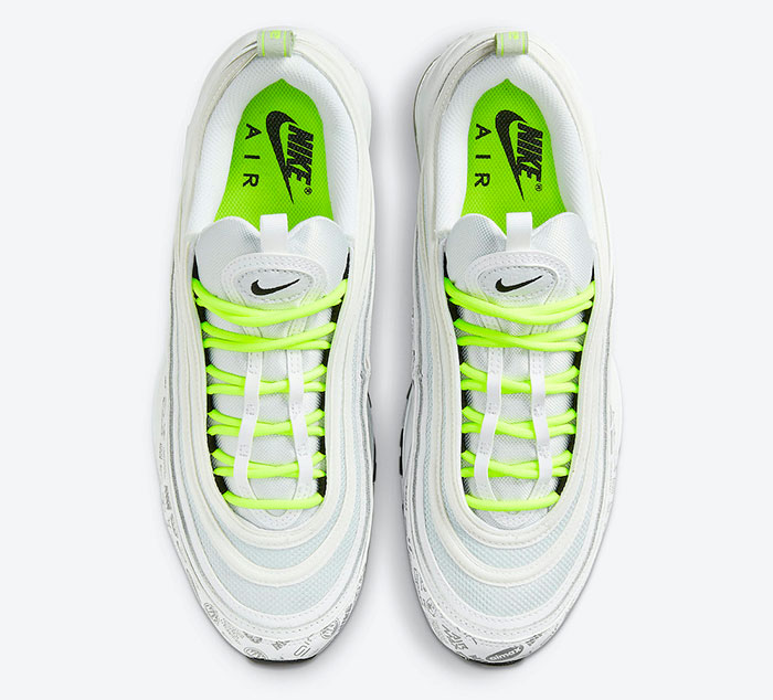 全新Nike Air Max 97 “Reflective Logo”白绿+LOGO印花曝光图片1