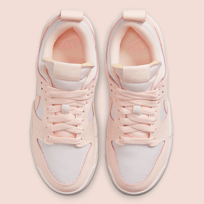 新款Nike Dunk Low Disrupt “Barely Rose”粉嫩少女风配色鞋款曝光图片1