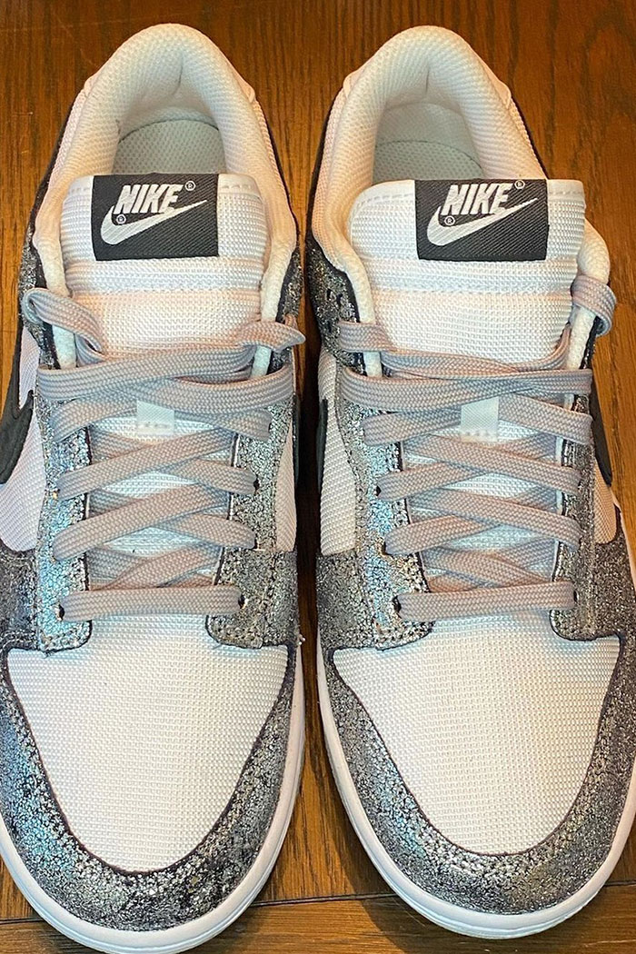 全新Nike Dunk Low「Shimmer」银灰配色球鞋曝光图片2