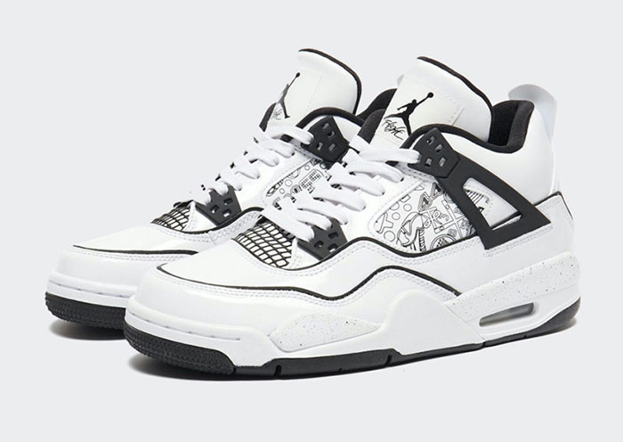 全新Air Jordan 4 GS “DIY”「二次元」鞋款曝光图片