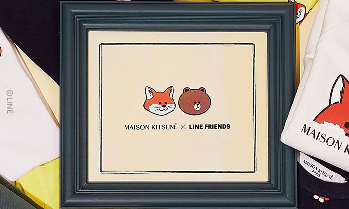 Maison Kitsuné x LINE FRIENDS 联名系列发布图片