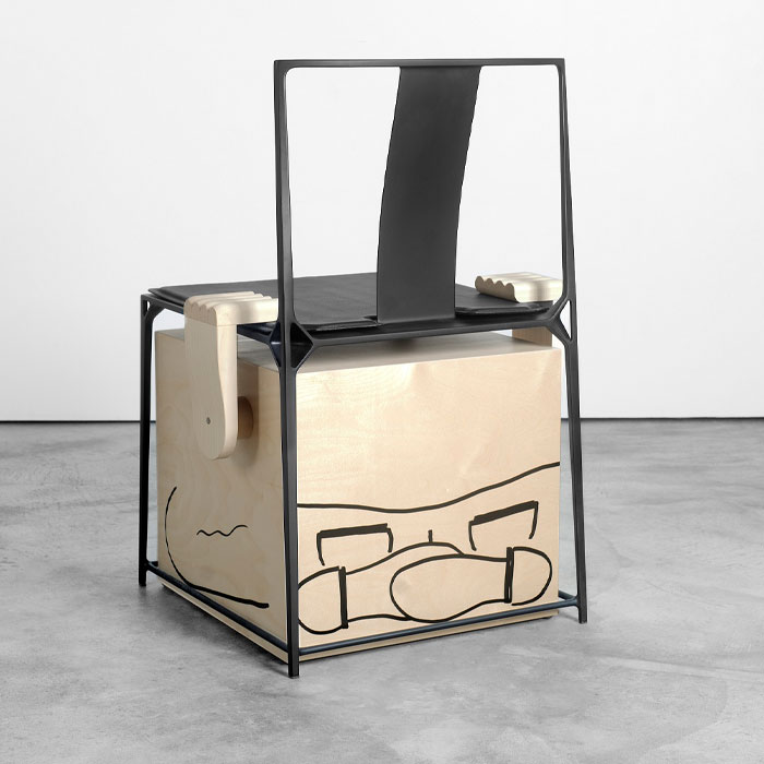 「上下」与法国艺术家Camille Blatrix合作推出限量款碳纤维椅图片3