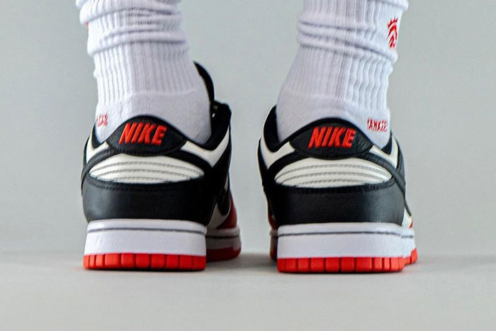 全新NBA和Nike Dunk Low EMB「Chicago Bulls」联名鞋上脚图图片5