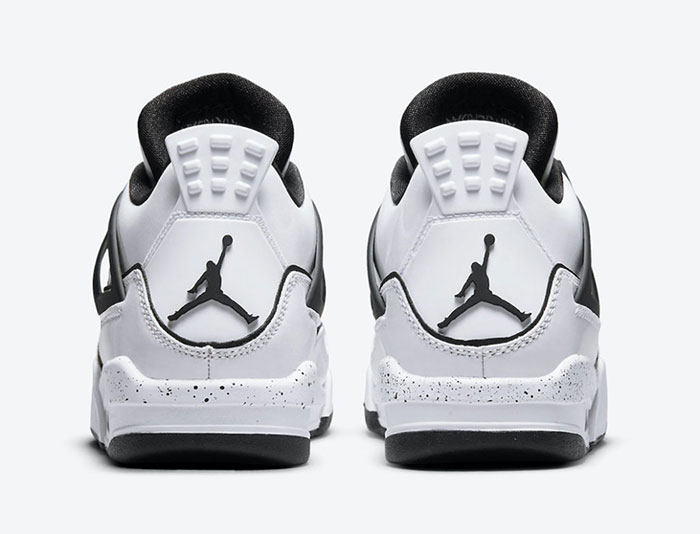 全新Air Jordan 4 GS “DIY”黑白涂鸦配色篮球鞋曝光图片2