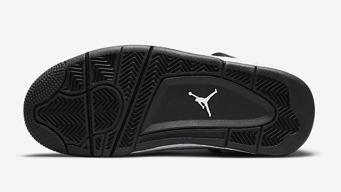 全新Air Jordan 4 GS “DIY”黑白涂鸦配色篮球鞋曝光图片5