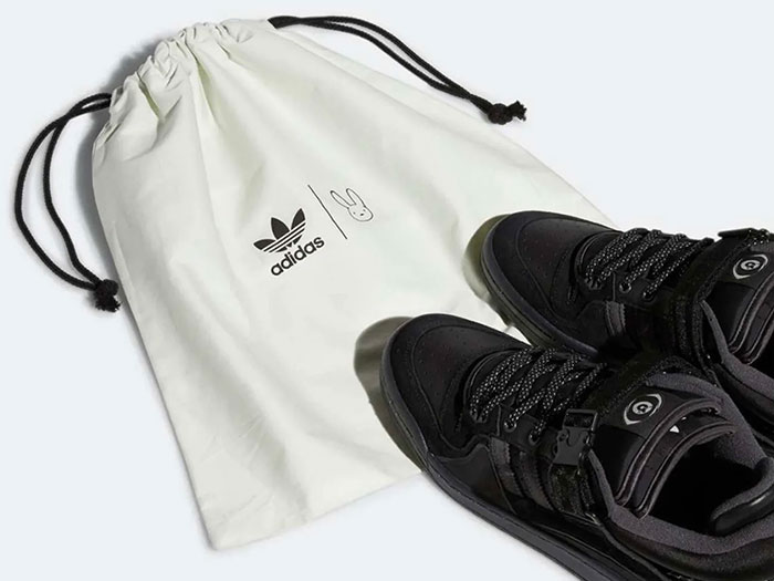 Bad Bunny和adidas Originals三叶草纯黑联名鞋即将发售图片3