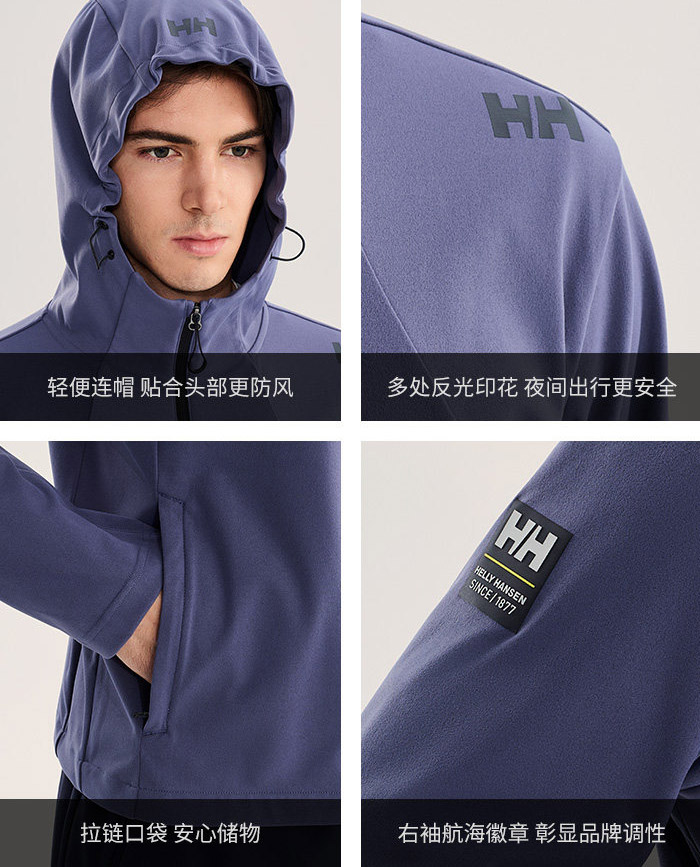 HELLY HANSEN发布2026秋季新款航海系列男士防晒针织连帽外套图片4