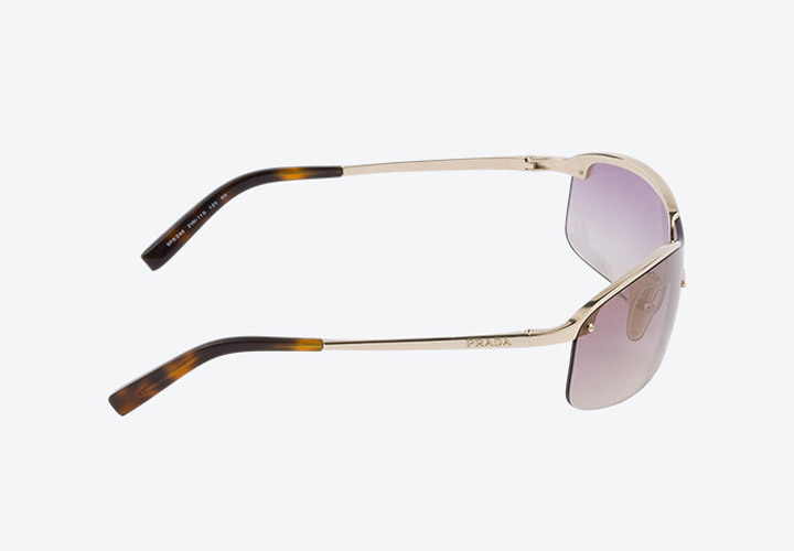 Prada Eyewear女士无框金属太阳镜上新图片3