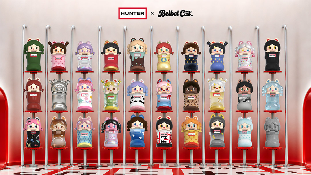 HUNTER × Beibei Cat「雨靴的世界」联名萌粒系列发布图片4