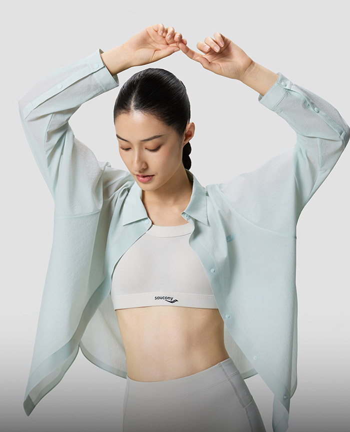 索康尼推出2026全新都市生活系列女子防晒衬衫图片