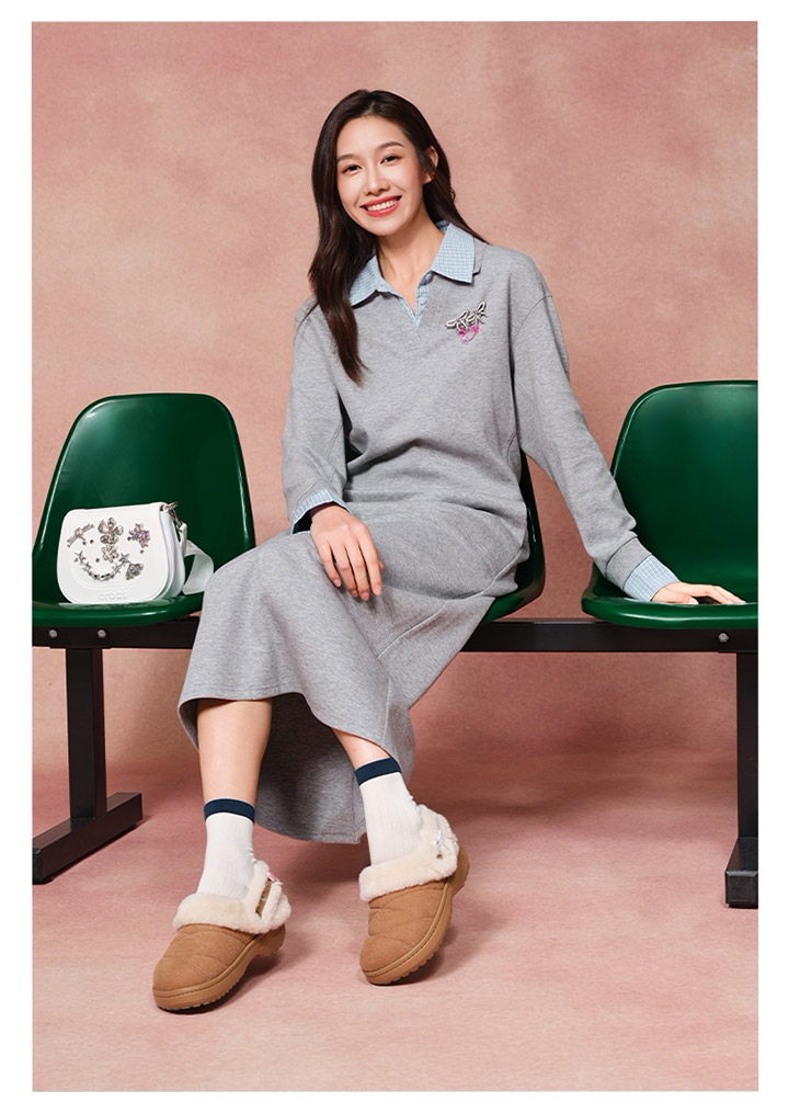 入秋脚感天花板！Crocs 2026冬季新款雪绒棉鞋解锁女生松弛穿搭图片6