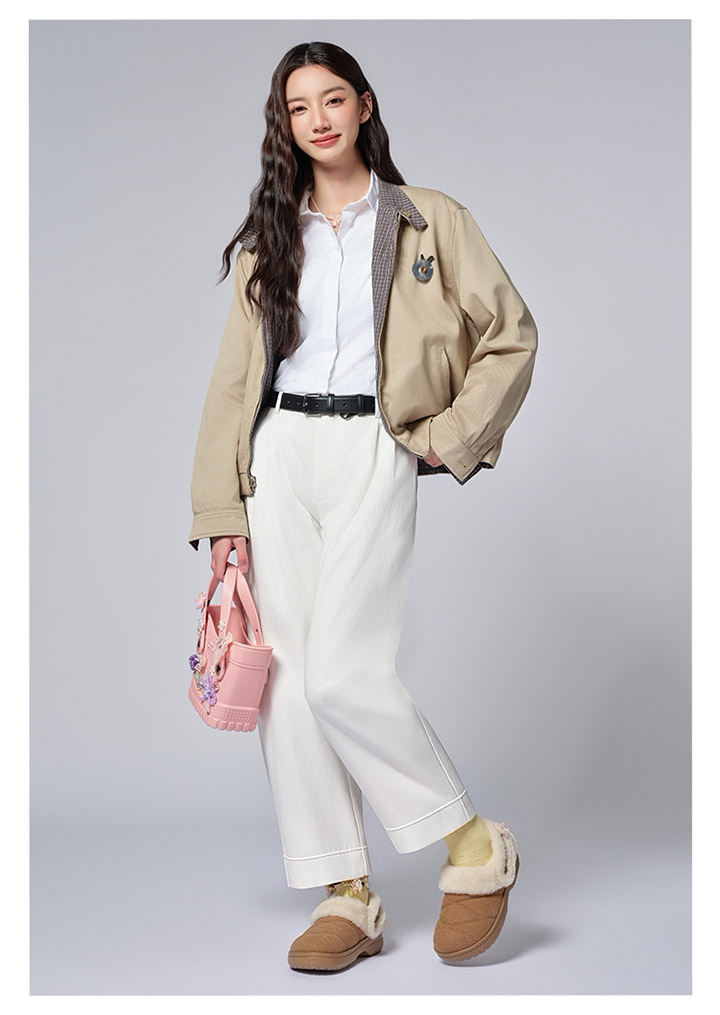 入秋脚感天花板！Crocs 2026冬季新款雪绒棉鞋解锁女生松弛穿搭图片9