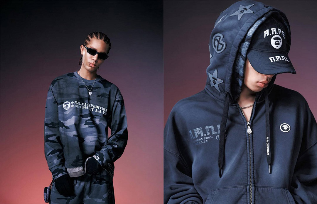 AAPE BY *A BATHING APE®携手韩国时尚服饰品牌NOMANUAL推出2026秋冬联名系列图片2