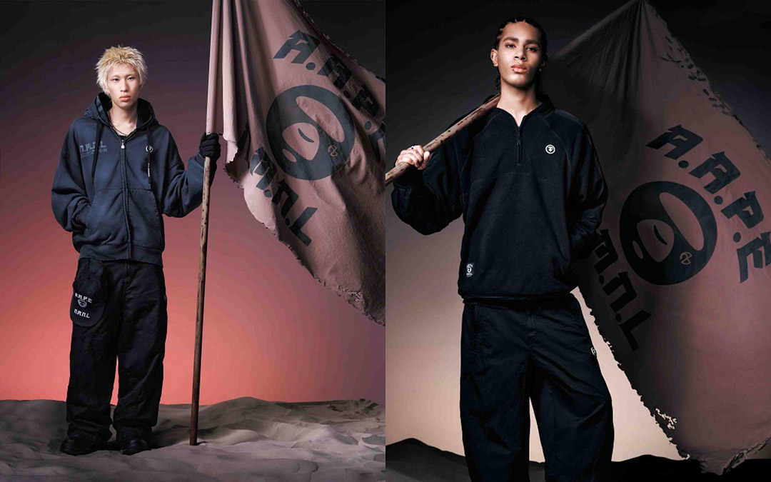 AAPE BY *A BATHING APE®携手韩国时尚服饰品牌NOMANUAL推出2026秋冬联名系列图片4