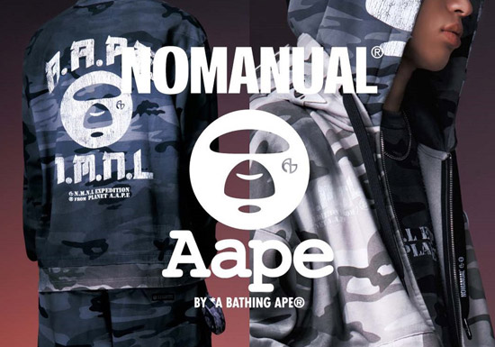 AAPE BY *A BATHING APE®携手韩国时尚服饰品牌NOMANUAL推出2026秋冬联名系列图片